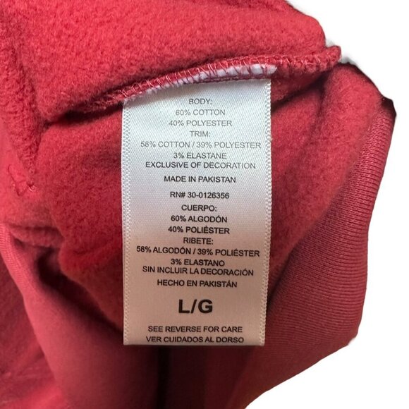 Life Is Good Hoodie Sweatshirt "My Favorite Color Is Beer" Red Mens Size Large - Picture 7 of 7